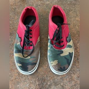 Vans camo shoes size 11.5 men’s
